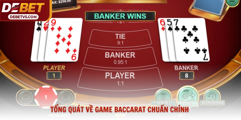 Tổng quát về game baccarat chuẩn chỉnh